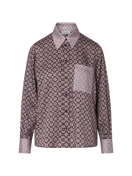 Cămașă Liu Jo din țesătură twill violet