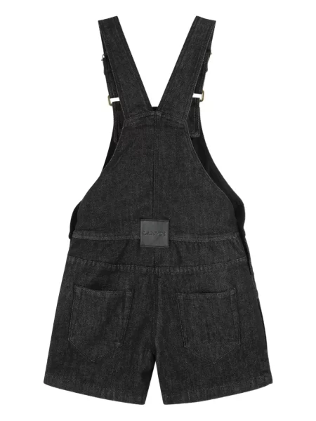 Kombinezon jeansowy dziecięcy Lanvin Enfant czarny