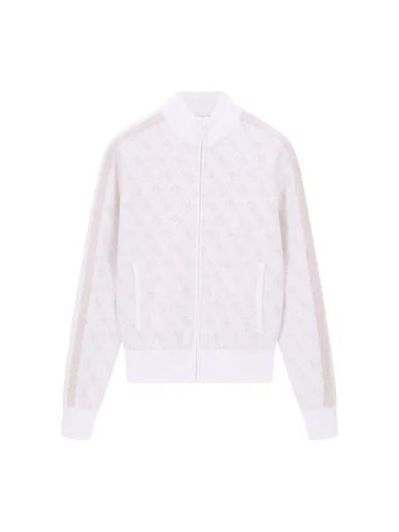 Sweter Guess z nadrukiem biały
