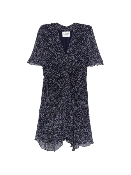 Rochie mini Etoile cu decolteu în V de costum albastru