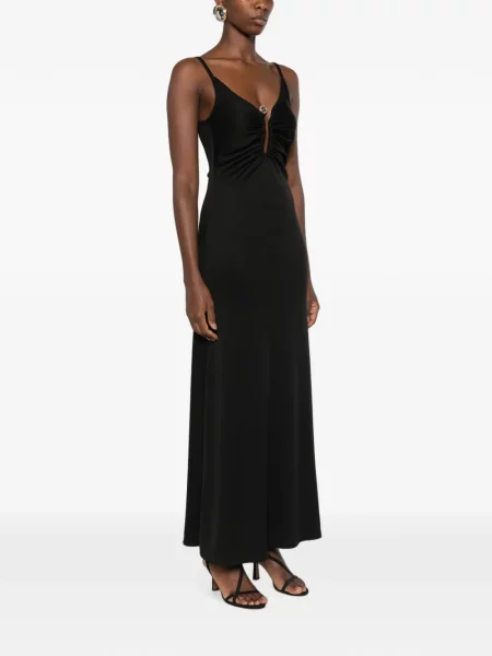 Rochie maxi Christopher Esber cu volane negru