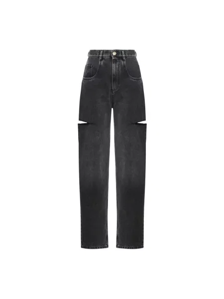 Szerokie jeansy Maison Margiela czarne