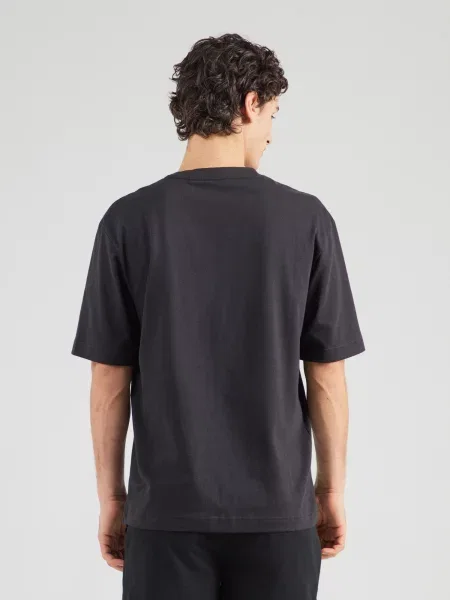 BOSS Tricou Corth negru alb
