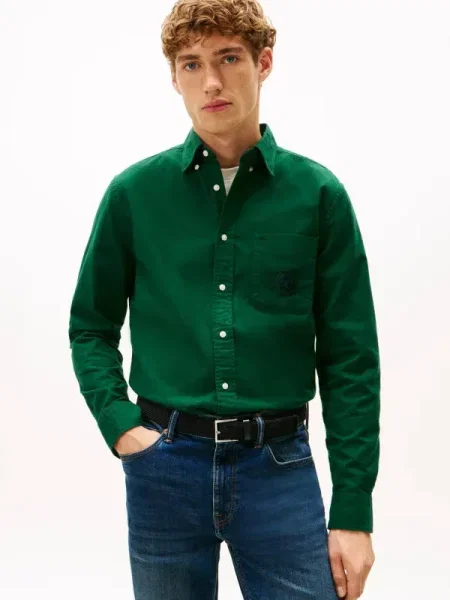 TOMMY HILFIGER Cămașă închis verde