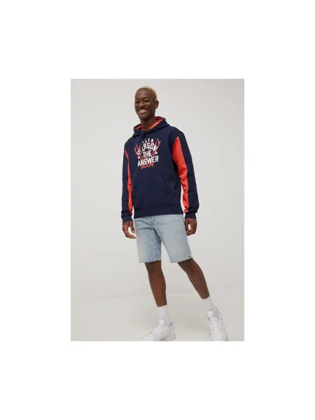 Geacă Reebok Classic din fleece albastru