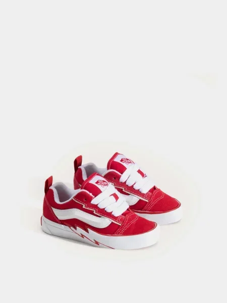Дитячі Кеди низькі Vans KNU SKOOL BOLT шкіра/текстиль червоний