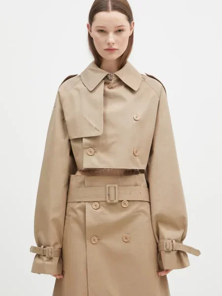 VETEMENTS geaca Deconstructed Trenchcoat femei de tranzitie bej