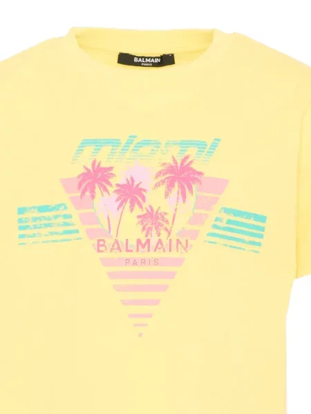 Koszulka dziecięca Balmain żółta