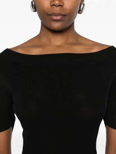 Top Khaite tricotate negru