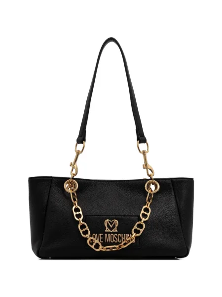Colier Love Moschino cu autograf negru