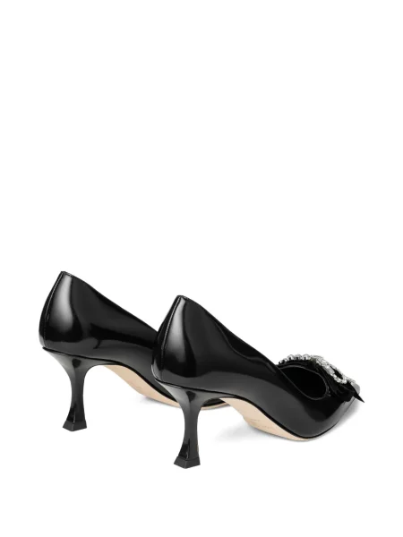 Pantofi cu toc Jimmy Choo cu funde negru