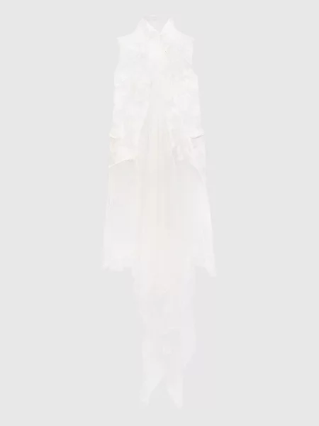 Жилет з шовком Marc Le Bihan білий