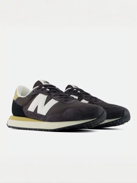Кожаные повседневные кроссовки New Balance серые