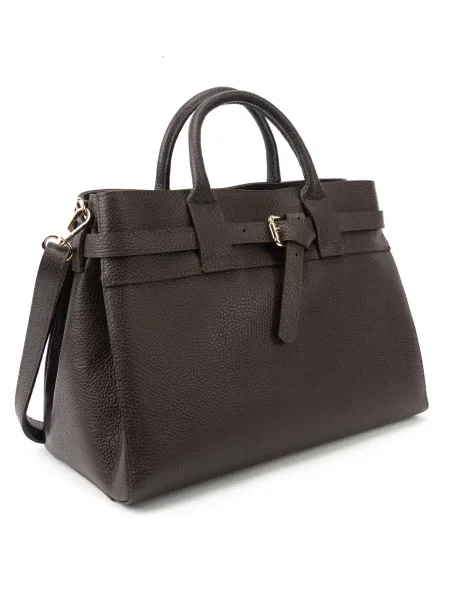 Кожаная сумка Royalbag коричневая