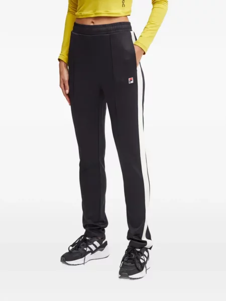 Pantaloni Fila cu dungi alergare negru