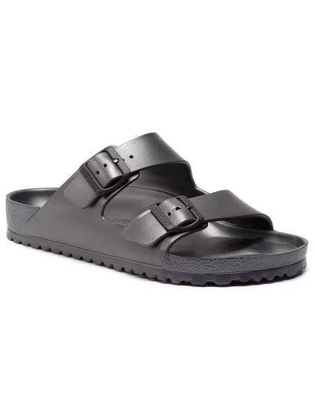 Шльопанці Birkenstock Arizona EVA Metallic сірий