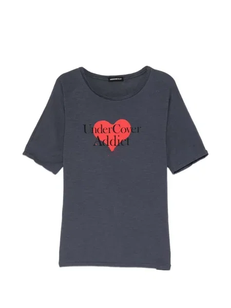 Tricou Undercover cu imagine cu motiv cu inimi gri