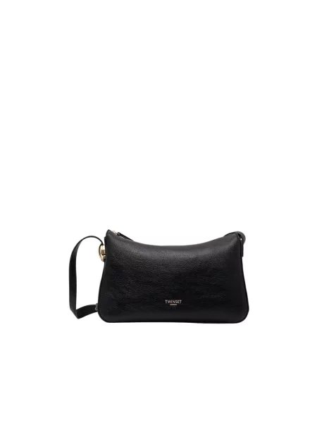 Twinset torebka crossbody z imitacji skóry czarna