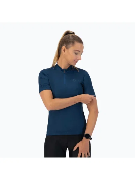 Rogelli Core tricou de ciclism pentru femei închis albastru