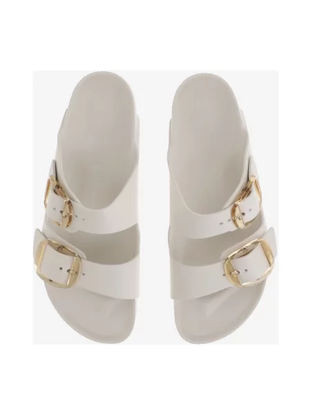 Klapki Birkenstock na sprzączkę beżowe