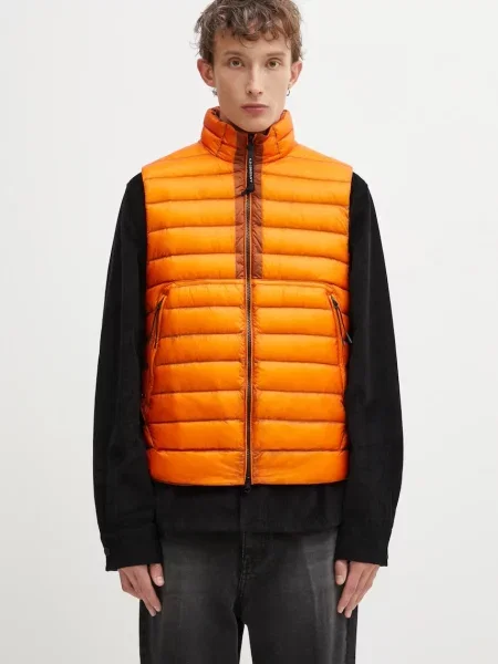 C.P. Company vestă de puf de tranzitie portocaliu