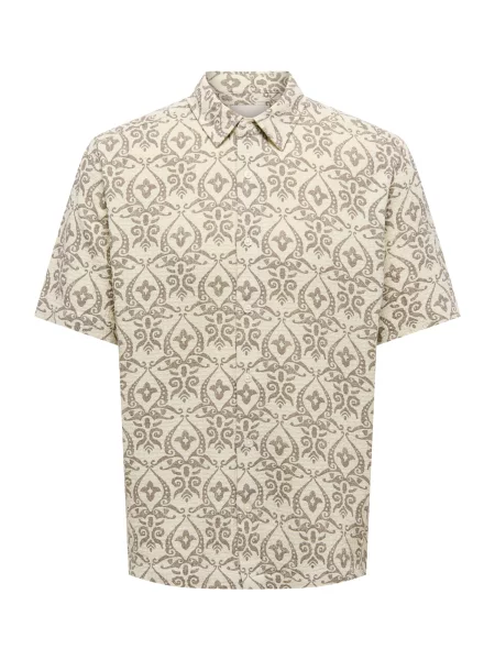 Only & Sons Košile ONSSEA velbloudí / vlny bílé