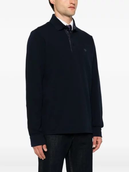 Μακρύς polo Etro με κέντημα μπλε