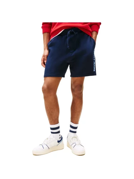 Pantaloni Tommy Jeans albastru