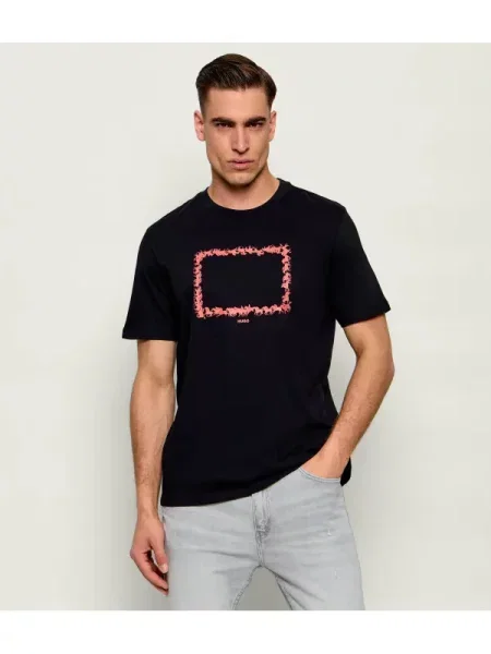 HUGO Tricou Duhorse negru