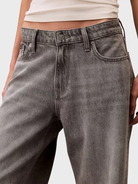 Джинсы Calvin Klein Jeans с низкой посадкой серые