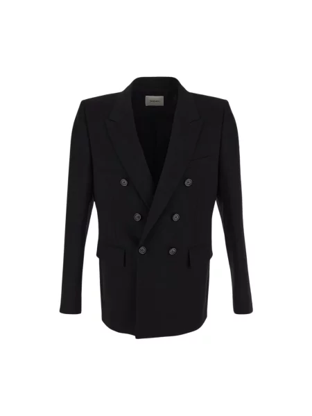 Marynarka Saint Laurent wełniana klasyczna czarna
