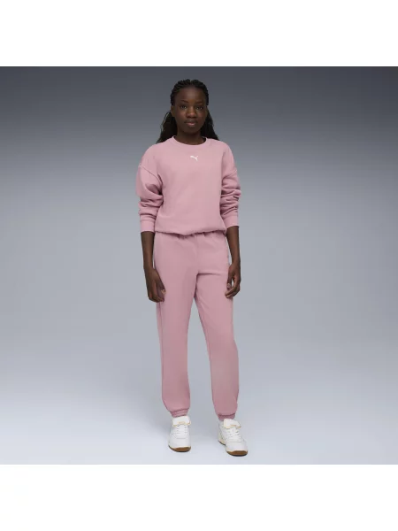 Młodzieżówy dres oversize Loungewear PUMA fioletowy