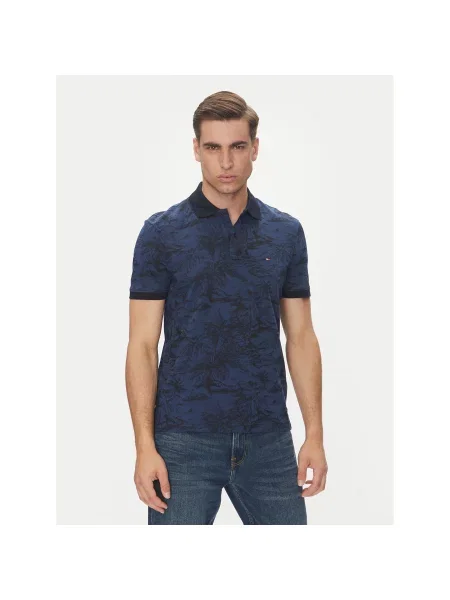 Tommy Hilfiger Polo Σκούρο Regular Fit μπλε