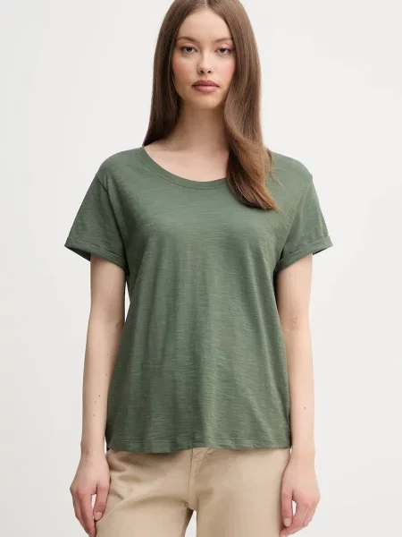 Тениска United Colors of Benetton дамска зелено