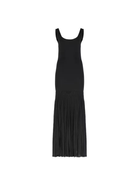 Dzianinowa sukienka maxi Michael Kors czarna