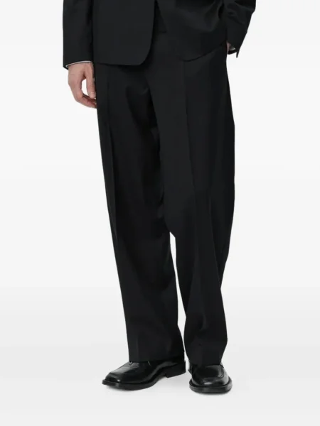 Vlněné jednořadé sako Mfpen černé