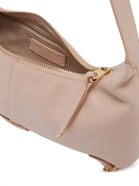 Geanta de piele Coccinelle din piele roz