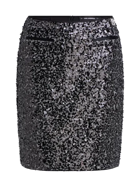 Karl Lagerfeld fustă mini creion gri