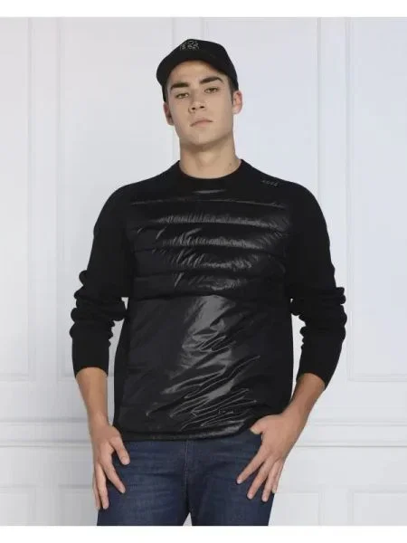 BOSS GREEN Pulover Zarlim negru