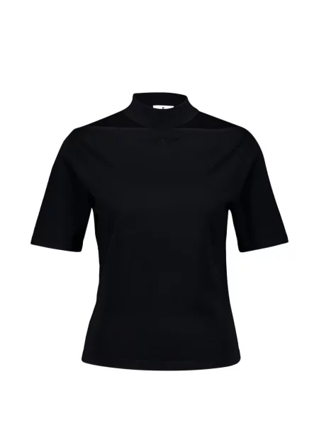 Tricou Courreges de lână negru