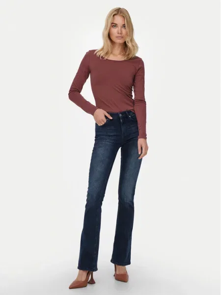 ONLY Τζιν Blush Σκούρο Flared Fit μπλε