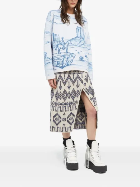 Pulover Alanui de lână albastru