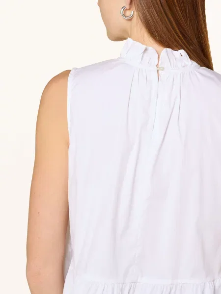 Tonno & Panna Bluzka Bez Rękawów weiss biała