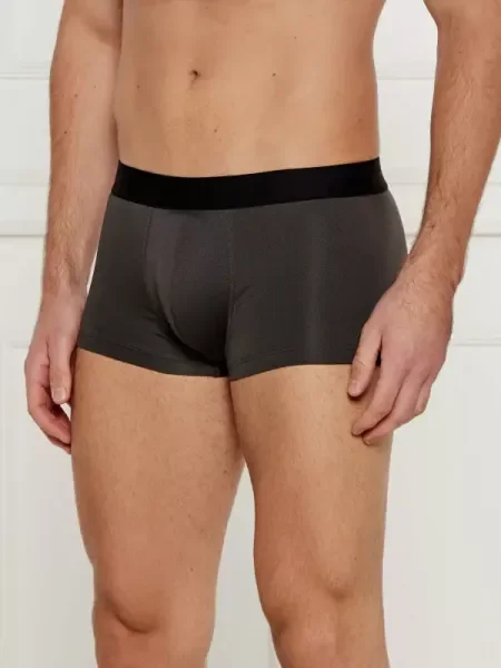 BOSS BLACK Chiloți boxer Trunk Shiny Piquet negru