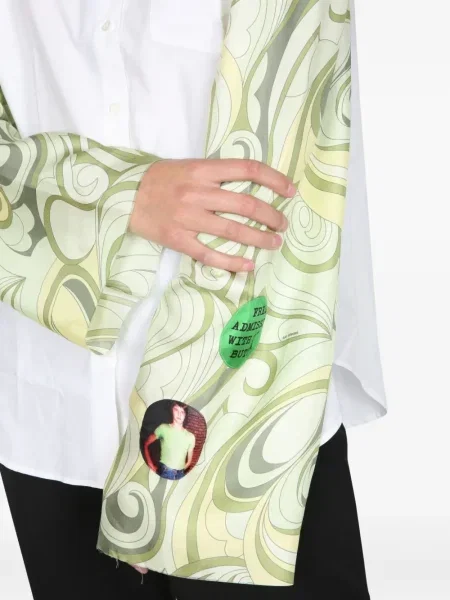 Cămașă Raf Simons lungă alb