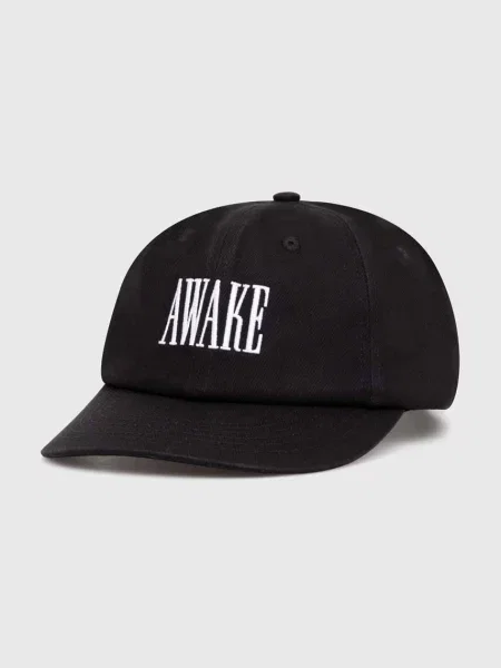 Шапка с козирка Awake NY Logo Hat с апликация черно