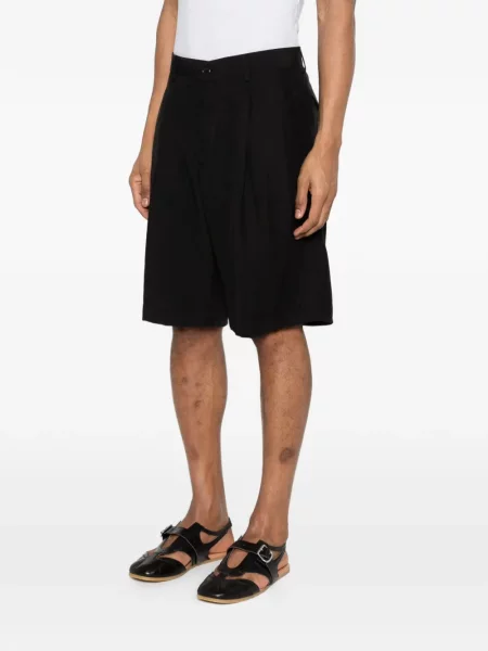 Плисирани шорти Laneus черно