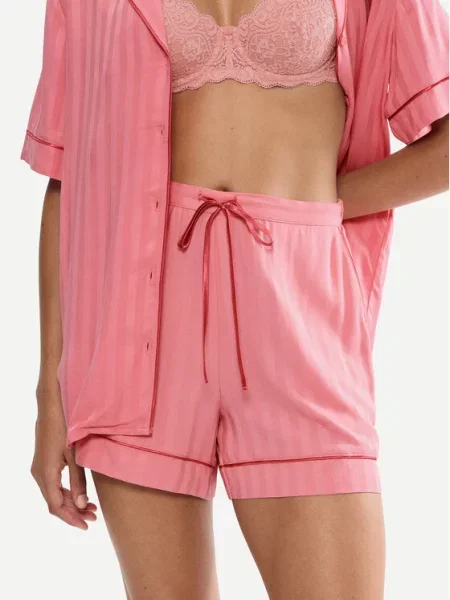 Triumph Pantaloni scurți pijama Amourette Jacquard roz