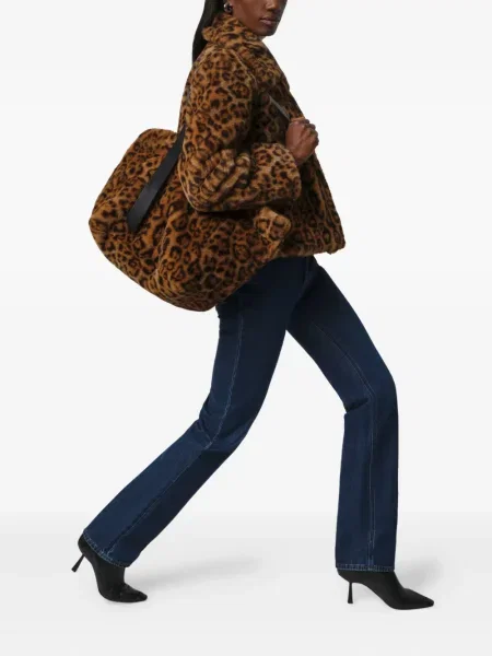 Geantă Apparis cu model leopard maro