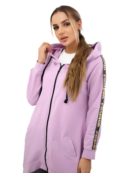 Mikina se vzadu fialová
